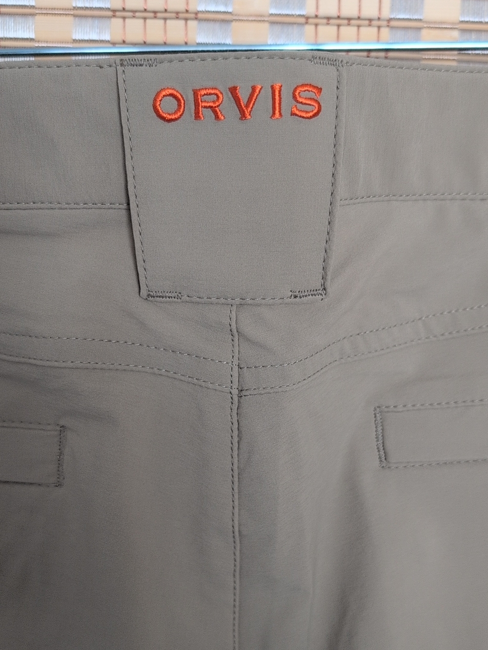Orvis Men's Tan Performance Hybrid Shorts - Picture 6 of 9